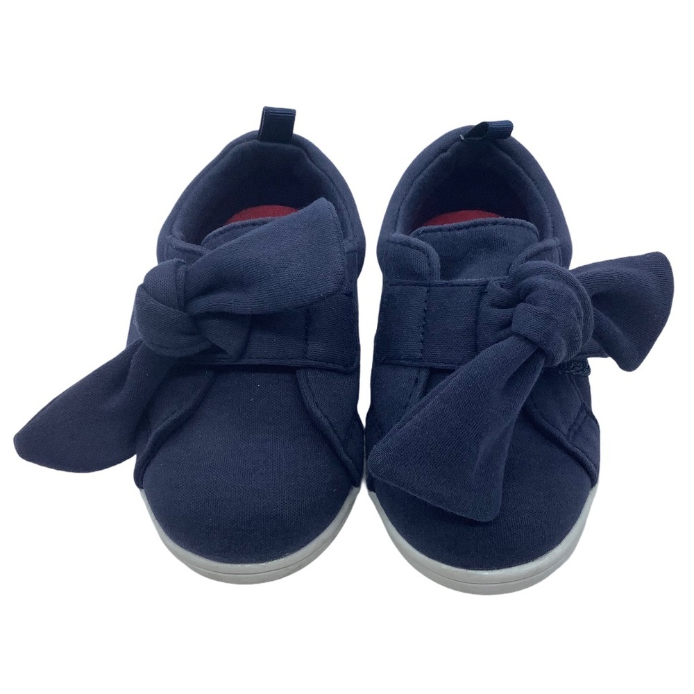 Koala Kids Toys R US Kid Toddler Navy Slip‎ On Velcro Bow Sneakers Shoes Sz 5